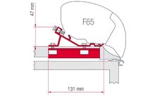 Fiamma brackets for F65/F80 awning roof-mounting