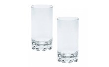 Unbreakable long drink glasses in a set of 2