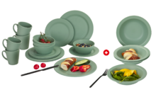 Berger Kynne dinnerware set 16 pcs. & Kynne soup plate 4 pcs. green