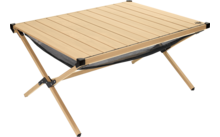Camplife Rollable Table Tavira Aluminum and Bamboo Look 89 x 70 cm